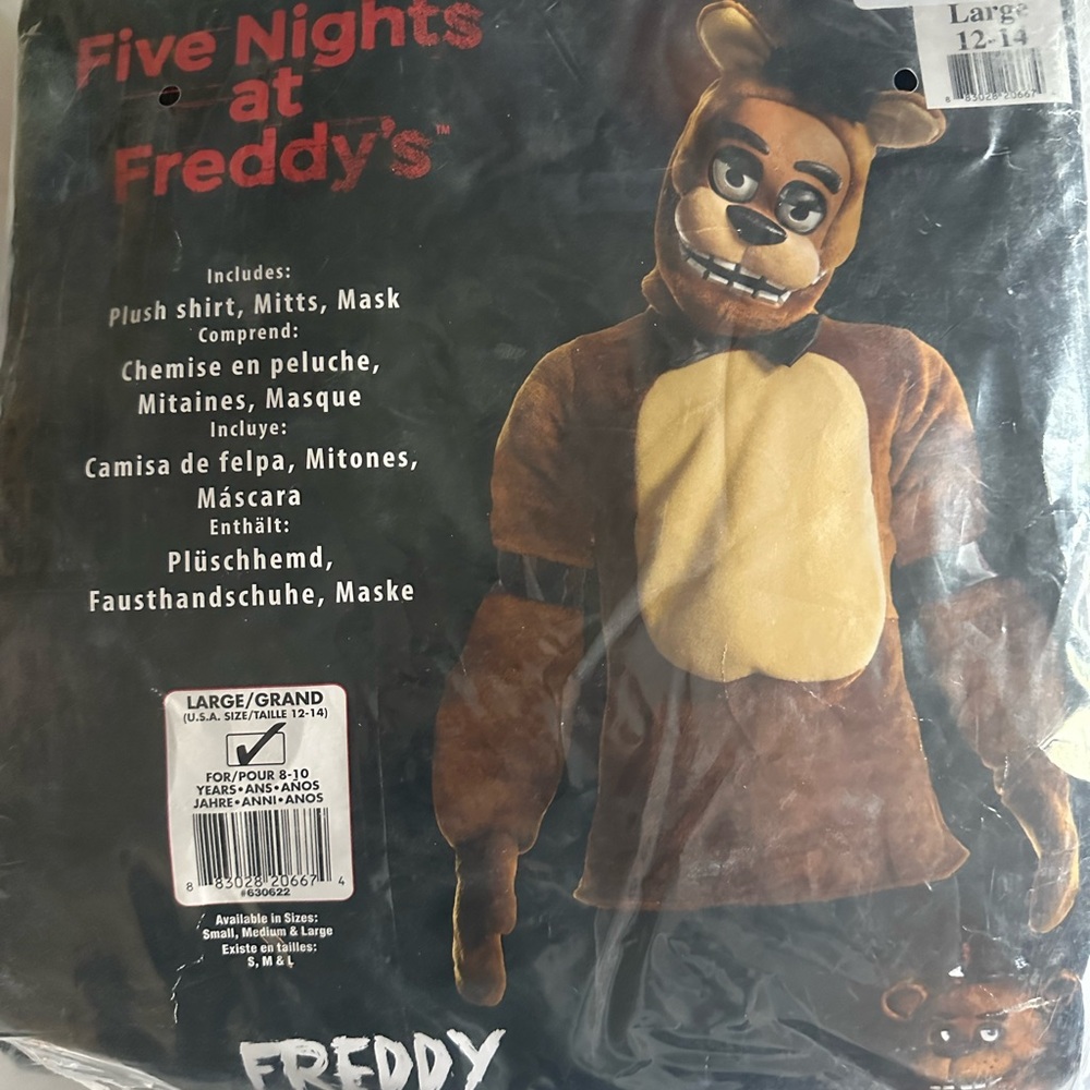 Five Nights at Freddy Costume for Kids